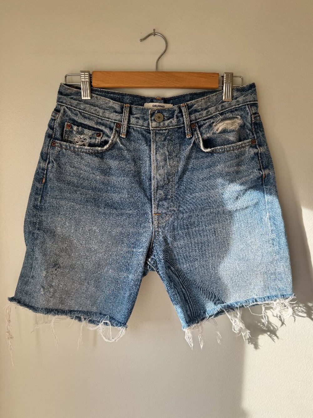 GRLFRND Natalia Denim Cotton High Rise Short 28